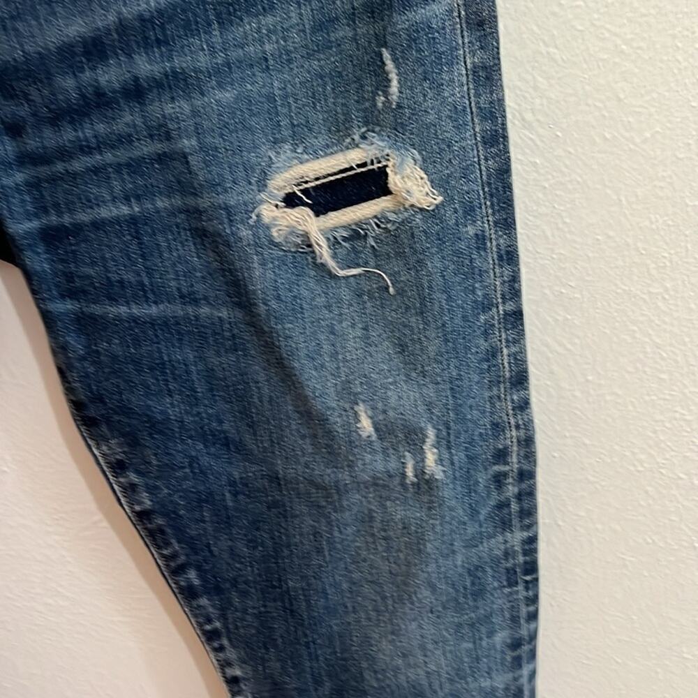 Moussy Women's SZ 29 Jeans High Rise Skinny Medium Wash Distressed Sustainable - Picture 4 of 10